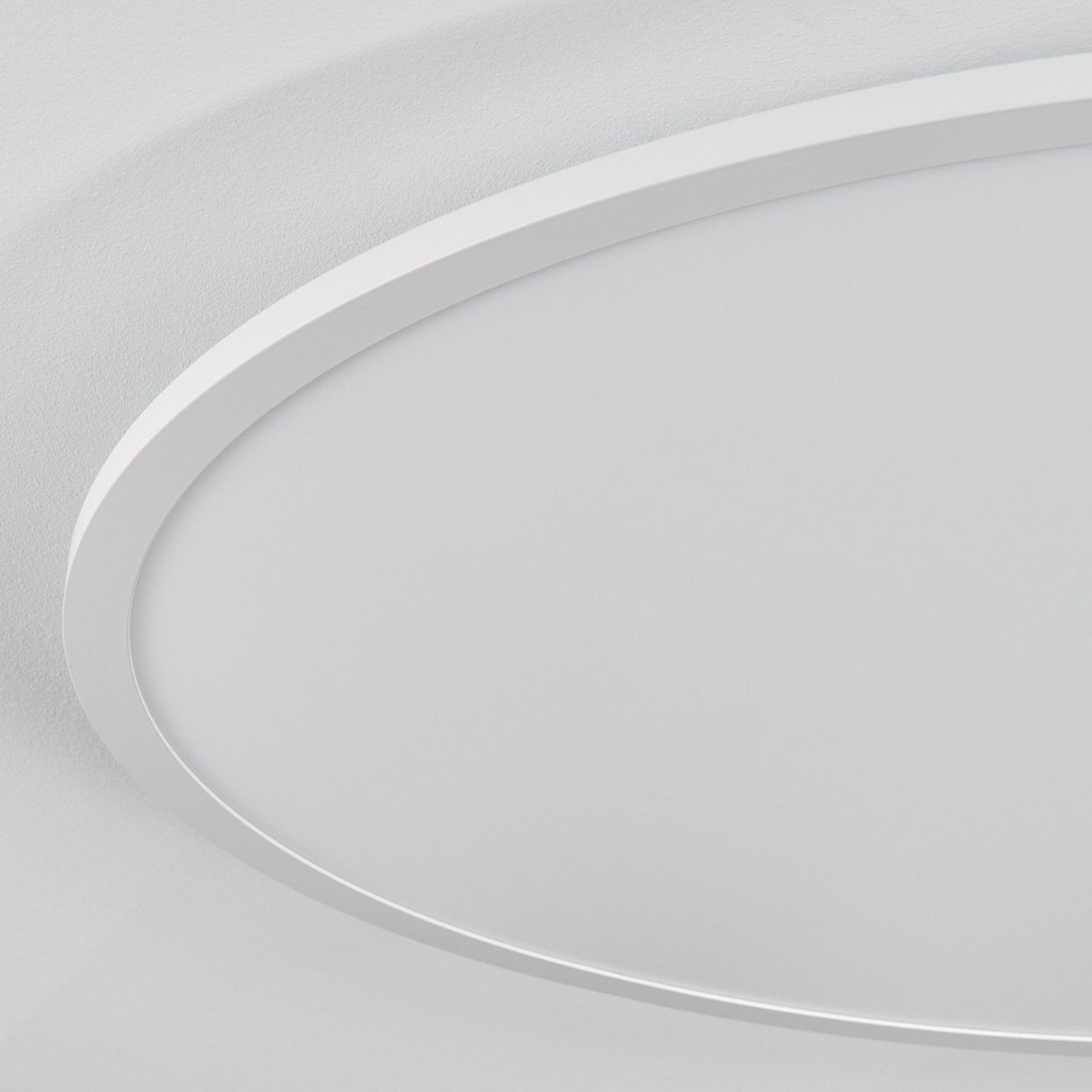 Metall/Kunststoff RGB dimmbare wechselbar, Weiß aus (80 LED über Farbwechsler, hofstein steuerbar in Smart 2700-6500 Deckenleuchte Kelvin, Fernbedienung cm), Deckenlampe App/