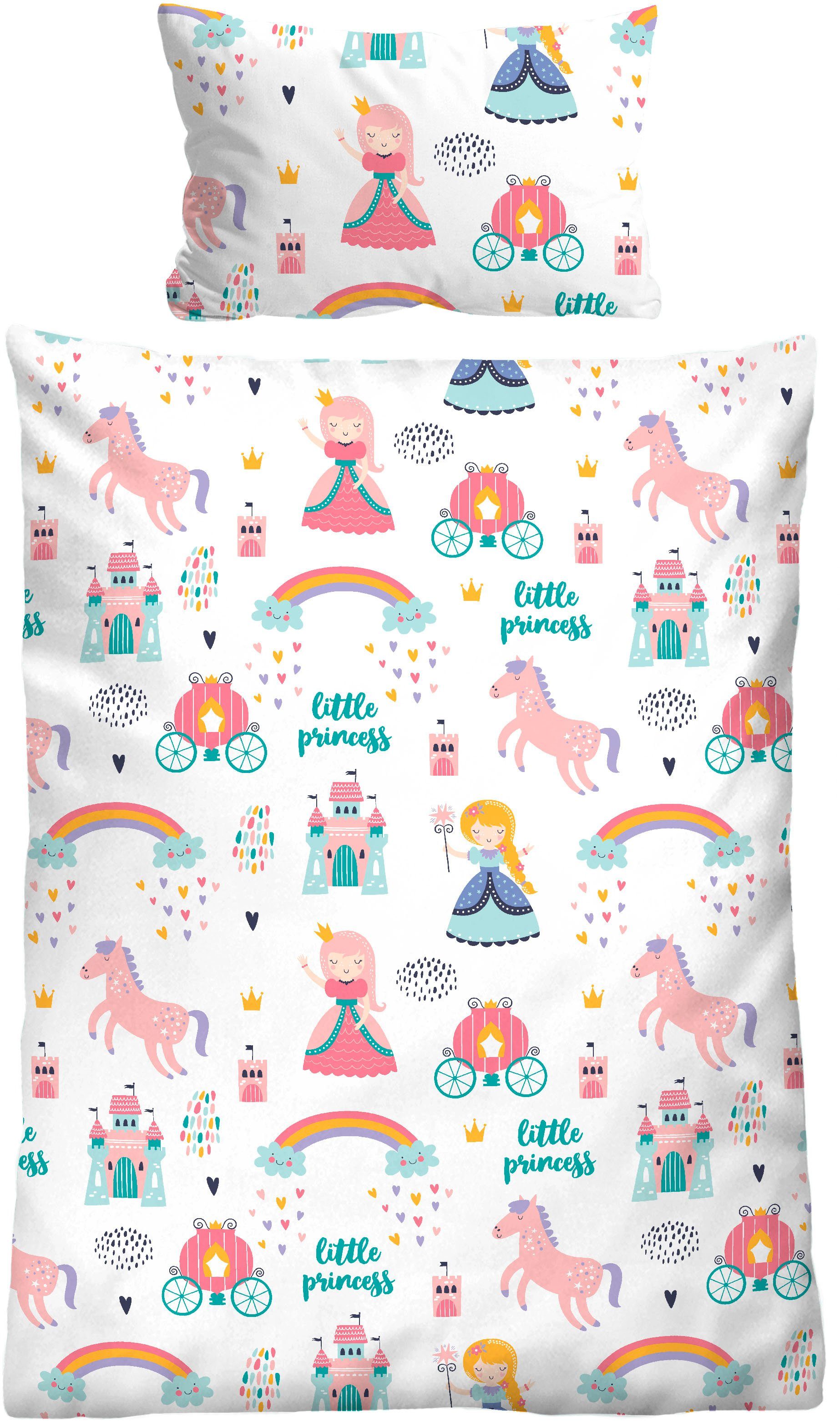 Biberna Bettwäsche kleine Prinzessin, Feinbiber, 2 teilig, wohlig warm + we günstig online kaufen