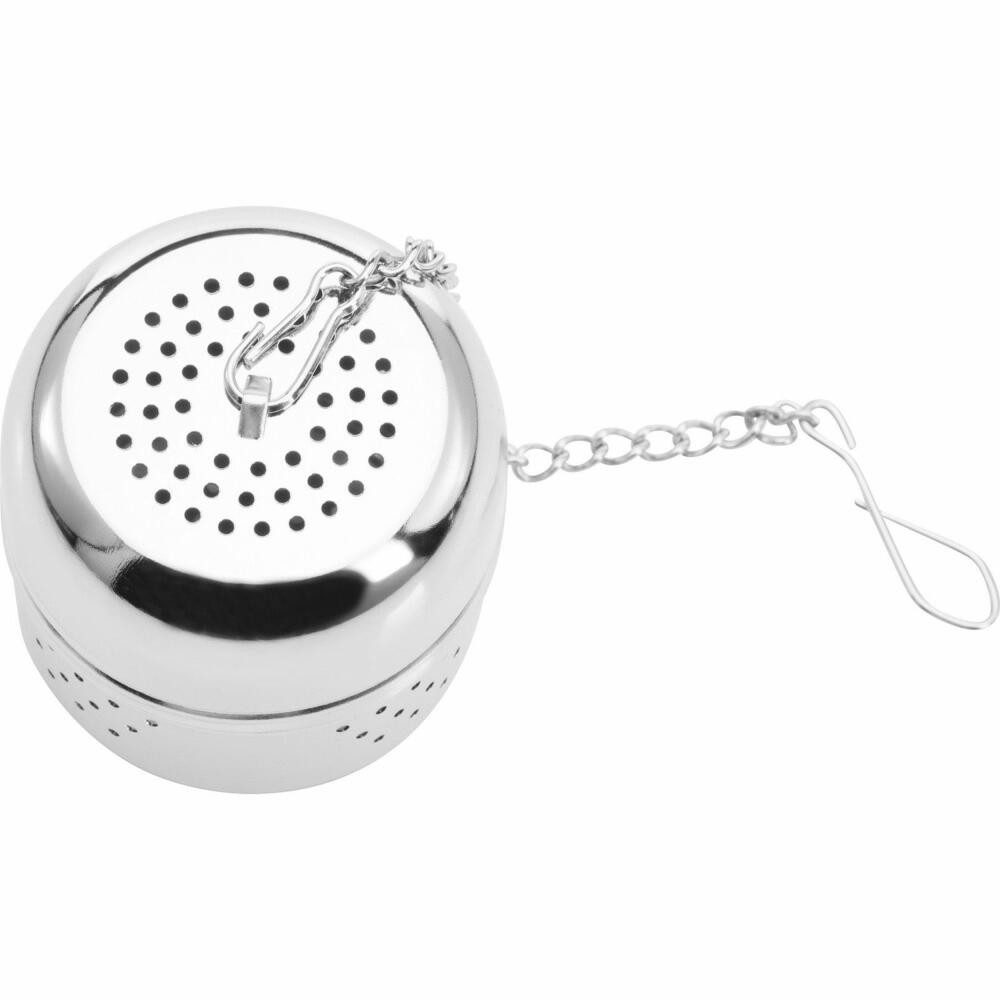 WESTMARK Teesieb Ei, Zylindrisch, Teatime, Rostfreier Edelstahl, ø 4 cm, Edelstahl, praktischer Haken, leicht zu verschließen, spülmaschinengeeignet