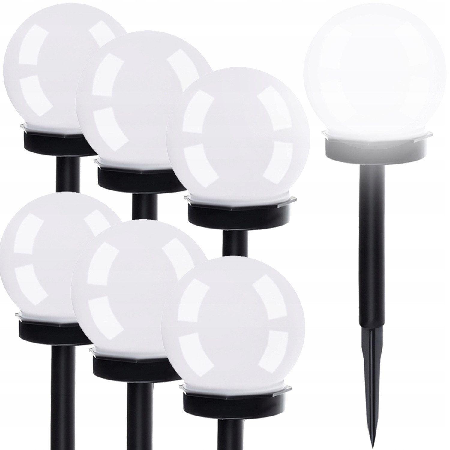 Gardlov LED Solarleuchte LED Solarlampe Gartenleuchten Solarkugeln 6 Stück