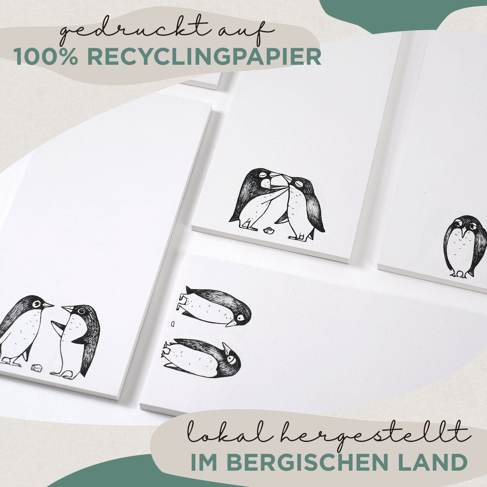 Ligarti Notizblock Notizblock – Pinguin Love Story Quintett
