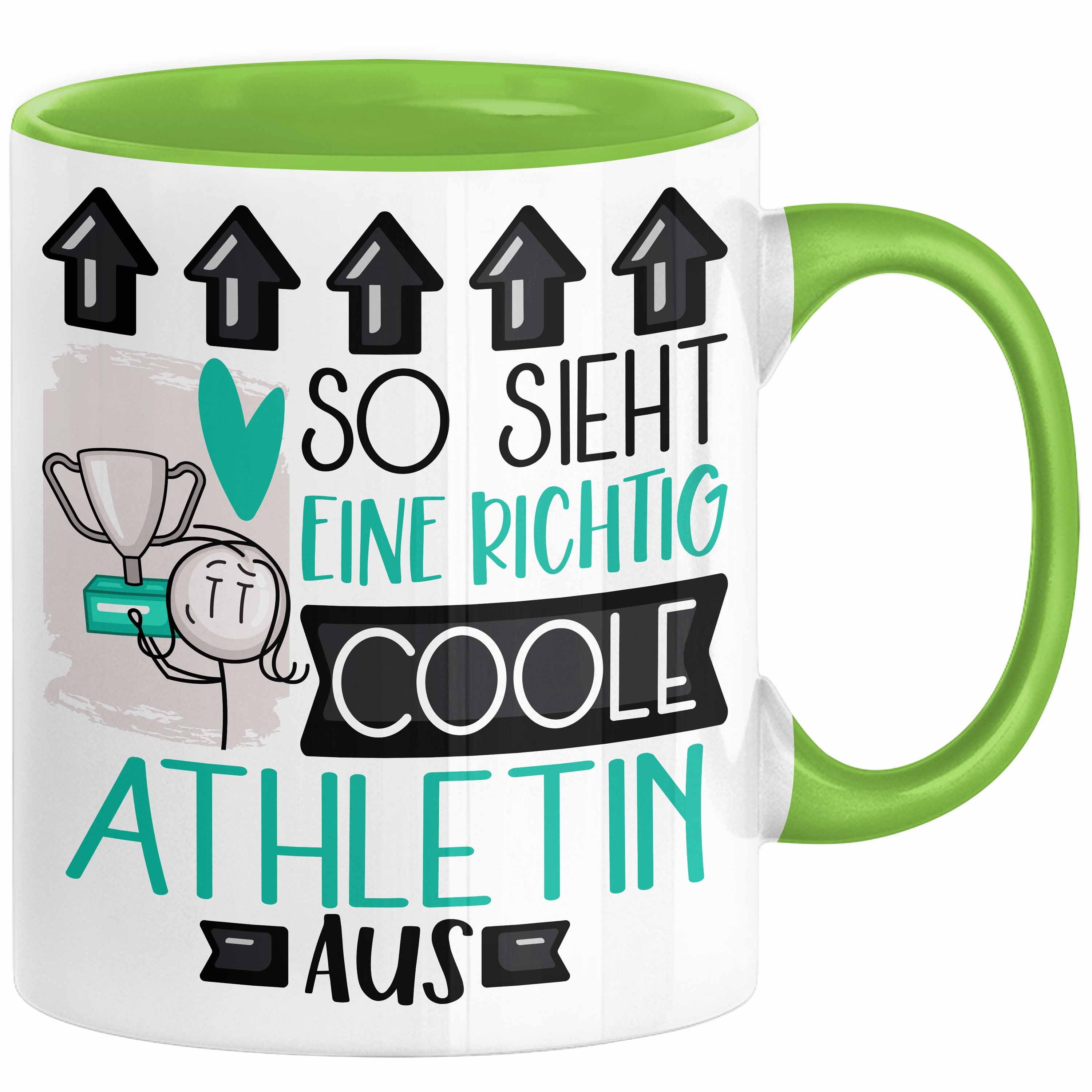 Tasse Athletin Geschenk Tasse Lustig Geschenkidee für Athletin Geburtstag So