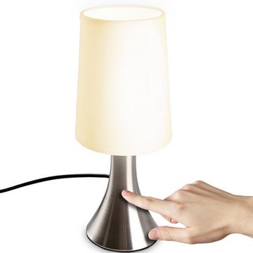 Jago Nachttischlampe Tischlampe mit Dimmer Touchfunktion -Im Set, E14, mit Berührungssensor