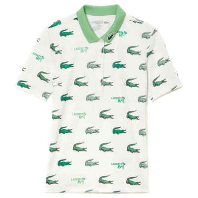 Lacoste Poloshirt Lacoste Logo Print Polo Weiss