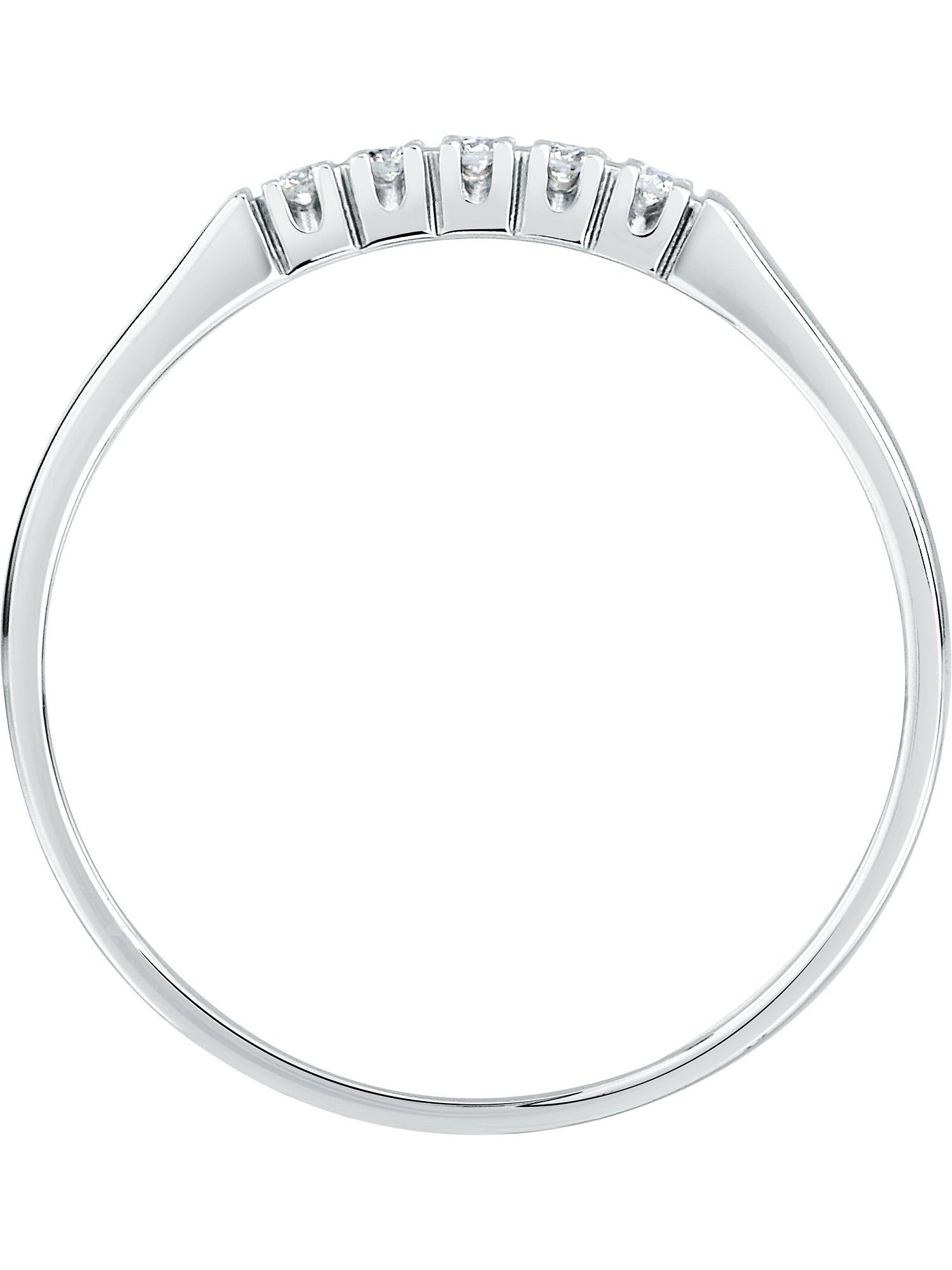 CHRIST Diamantring CHRIST Damen-Damenring 375er Weißgold 5 Diamant günstig online kaufen