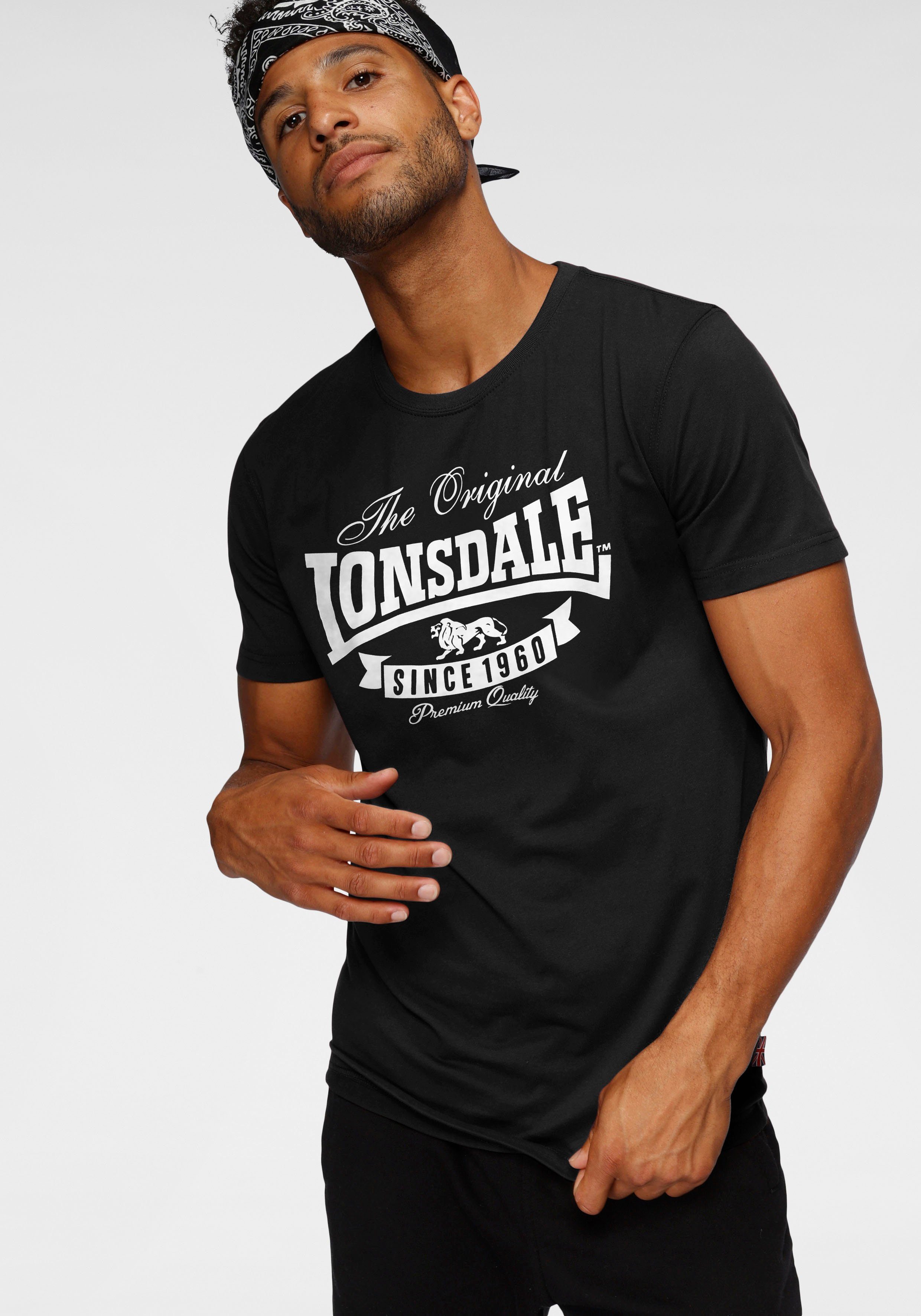 T-Shirt 2-tlg., SUSSEX-TORBAY (Packung, Lonsdale 2er-Pack)