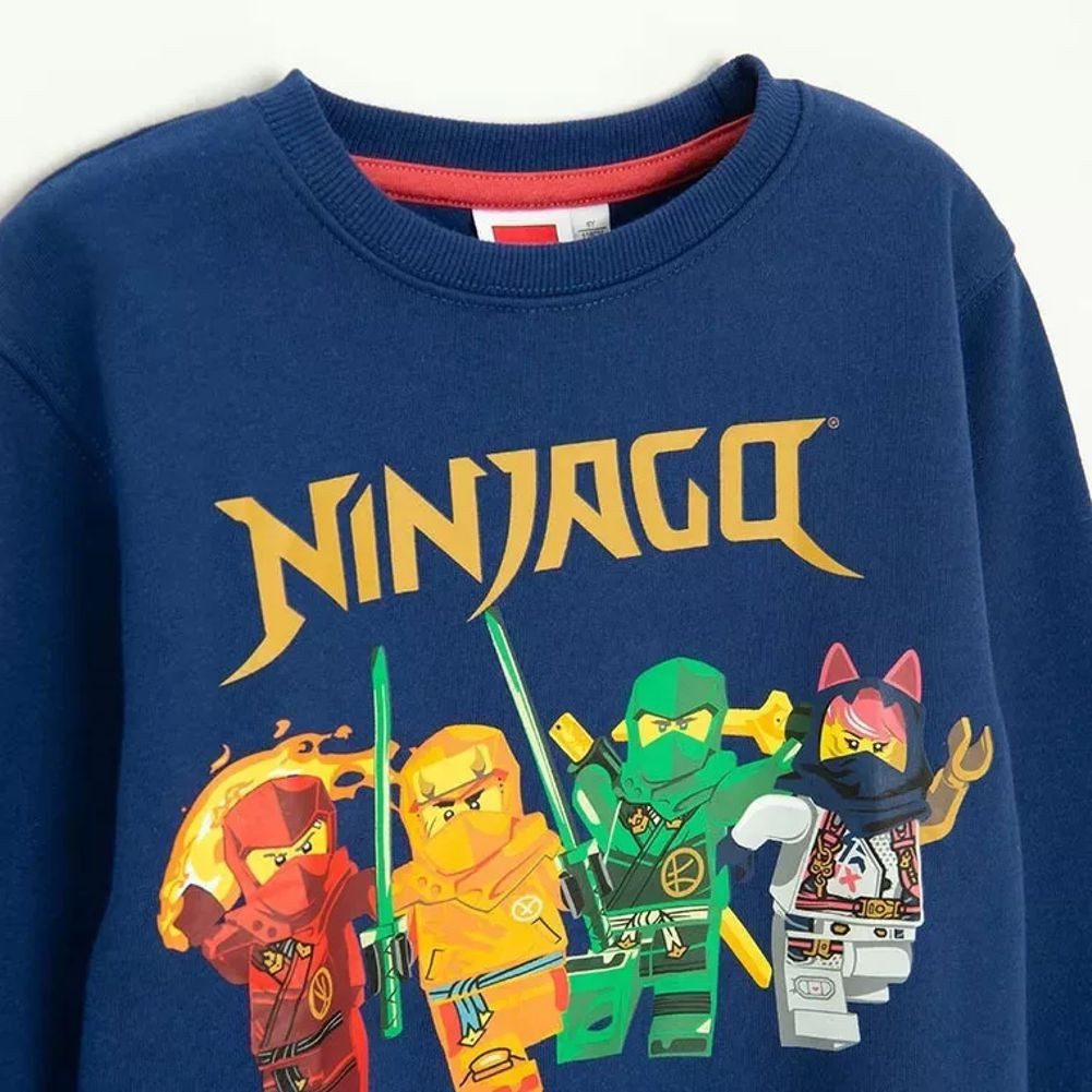 LEGO® kidswear Sweatshirt LEGO® NINJAGO Sweatshirt Kinder Navy Oliv Größen 98-128 Kita Lego Ninjago Jungen Sweatshirt Pullover