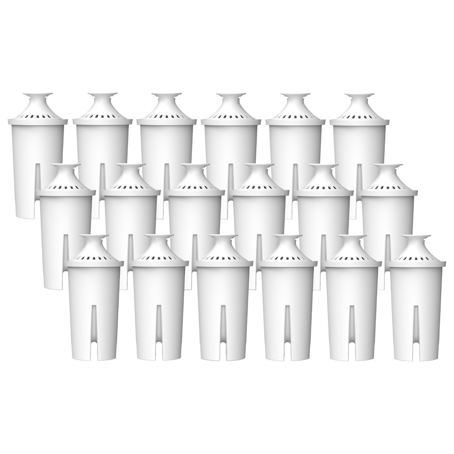 Comedes Kalk- und Wasserfilter 18er Set einsetzbar statt Brita Classic, Zubehör für PearlCo Classic, einsetzbar statt Brita Mavea 107007, 766229, 001529, 10171019, 107007