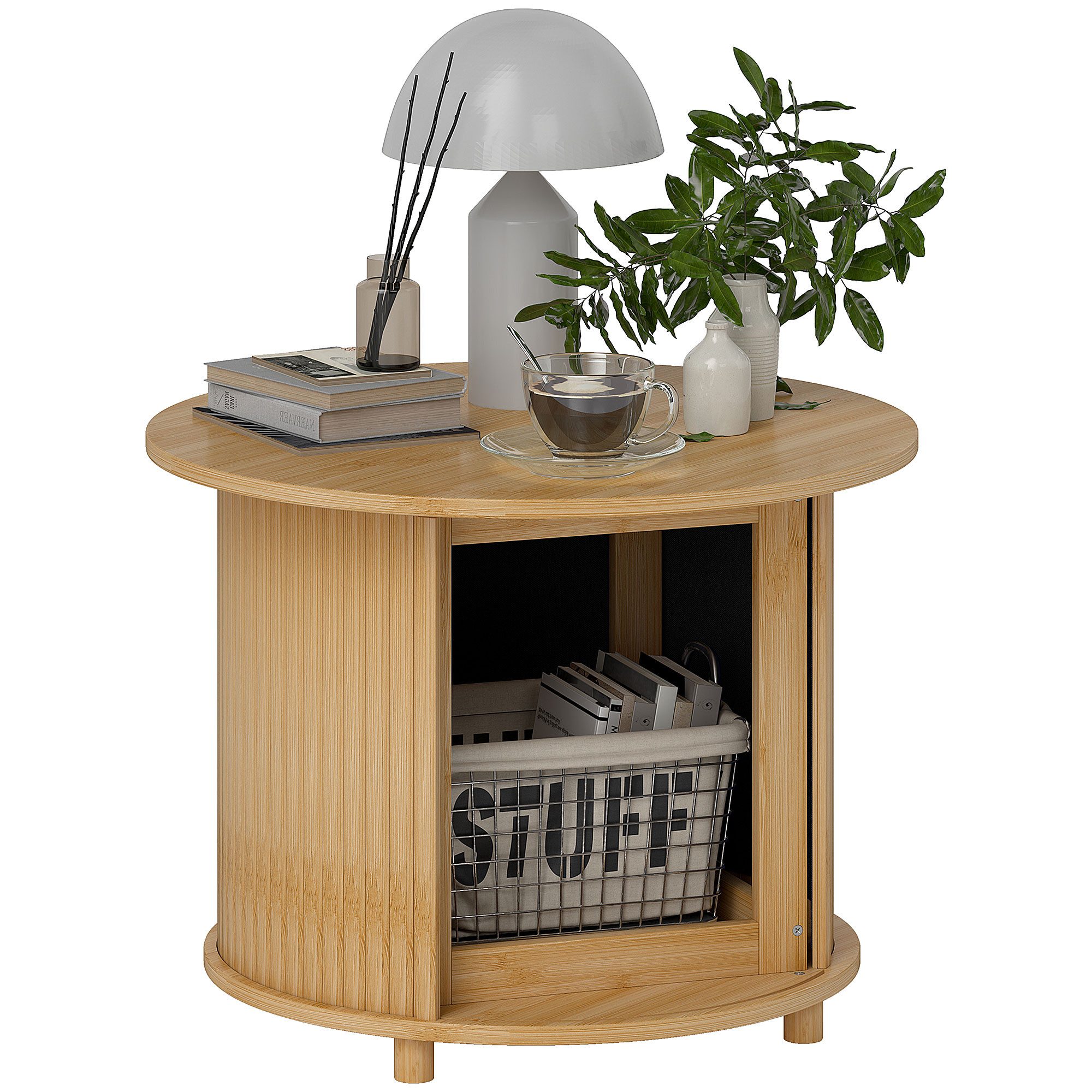 HOMCOM Couchtisch Wohnzimmertisch aus Bambus mit günstig online kaufen