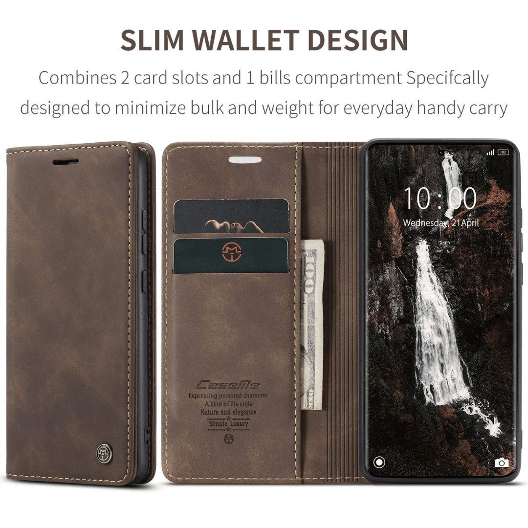 SmartUP Smartphone-Hülle für Xiaomi Redmi Note 15 / Pro / Pro+ 4G / 5G Klapphülle Tasche Case 6,83, Integrierte Standfunktion, zwei Kartenfächer – Bild 2 von 5