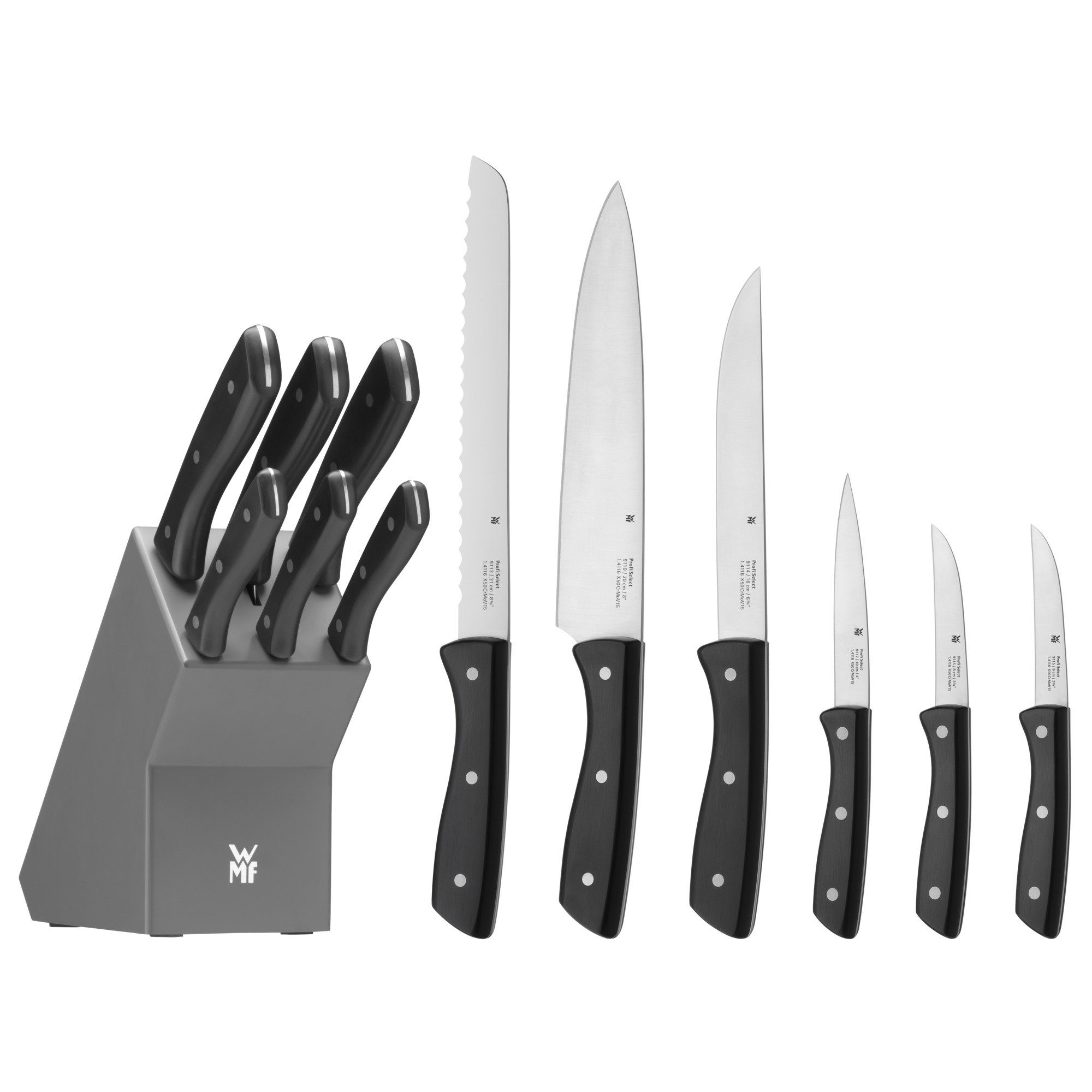 WMF Ножіblock Profi (7tlg), inkl. 6 Ножі aus Spezialklingenstahl