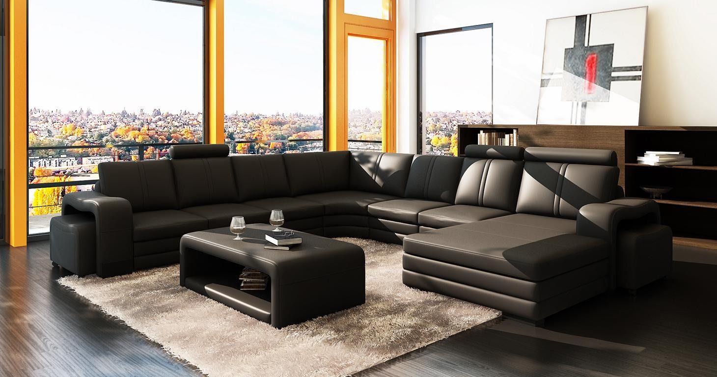 JVmoebel Ecksofa »XXL Multifunktions Ledercouch Couch Big Sofa Polster  Moderne UForm Sofas« online kaufen | OTTO