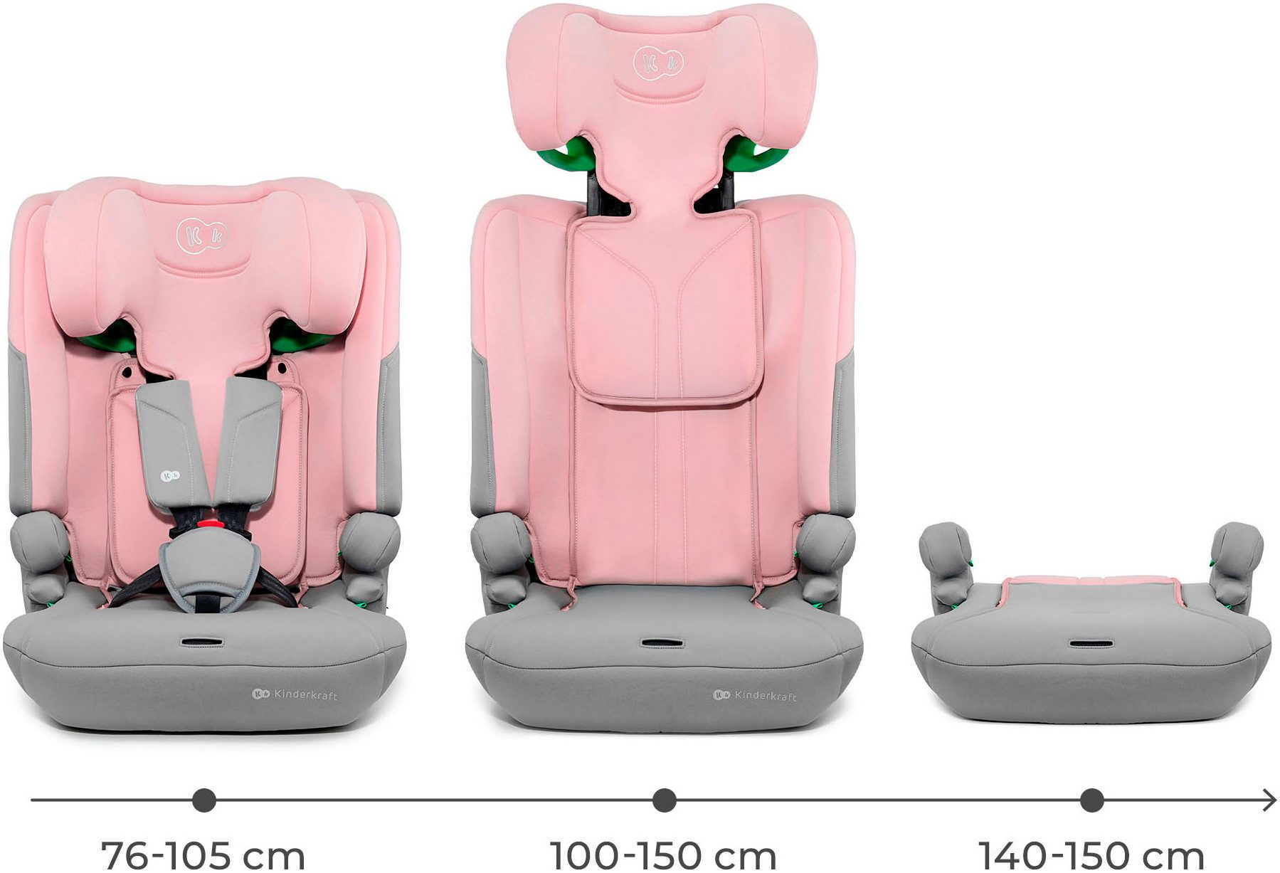 Kinderkraft Autokindersitz I-COMFY i-Size, ab: 15 Monaten, bis: 12 Jahren, ab: 76 cm, bis: 150 cm