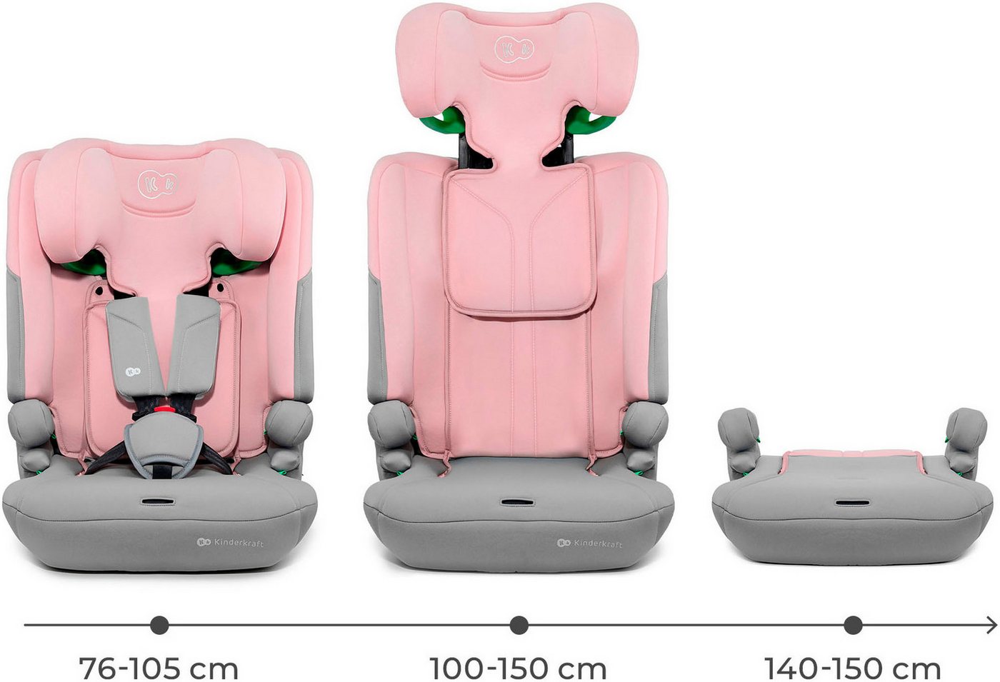 Kinderkraft Autokindersitz I-COMFY i-Size, ab: 15 Monaten, bis: 12 Jahren, ab: 76 cm, bis: 150 cm
