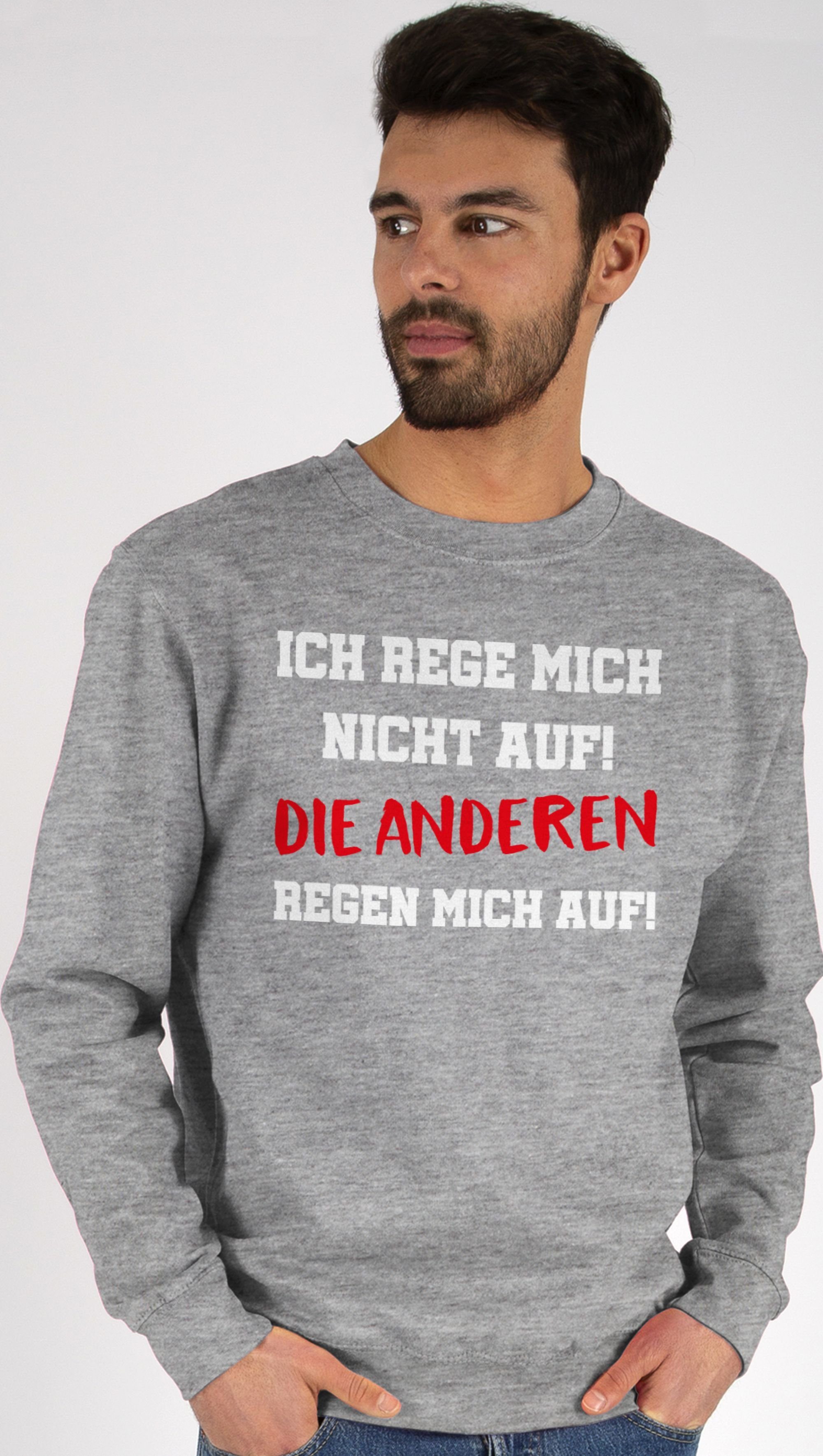 Sweatshirt Ich rege mich nicht auf die anderen regen mich auf