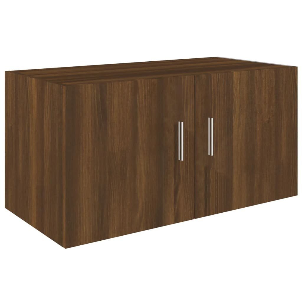 cm Wandregal Wandschrank 80x39x40 furnicato Holzwerkstoff Eichen-Optik Braun