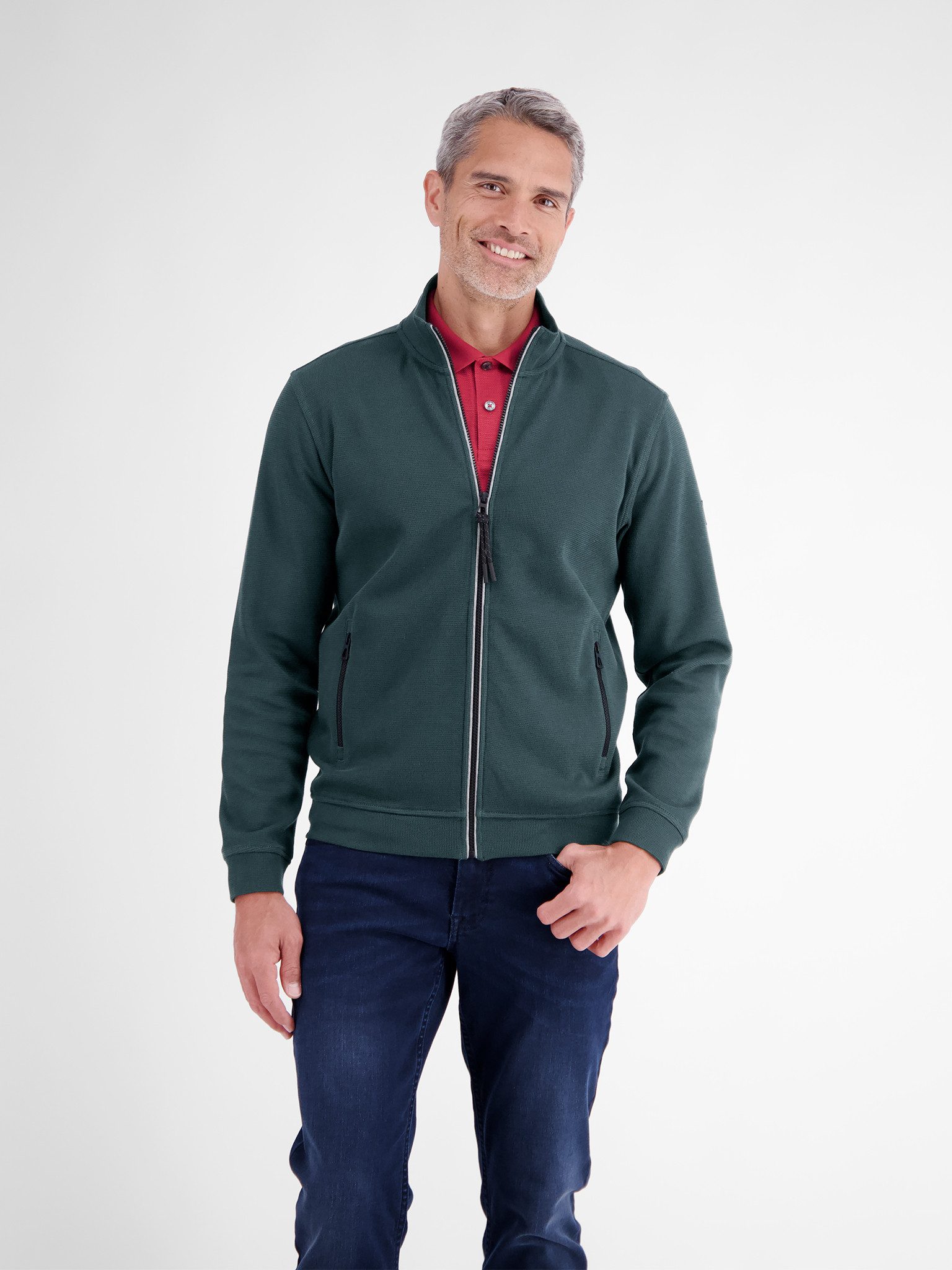 LERROS Sweatjacke mit Bündchen