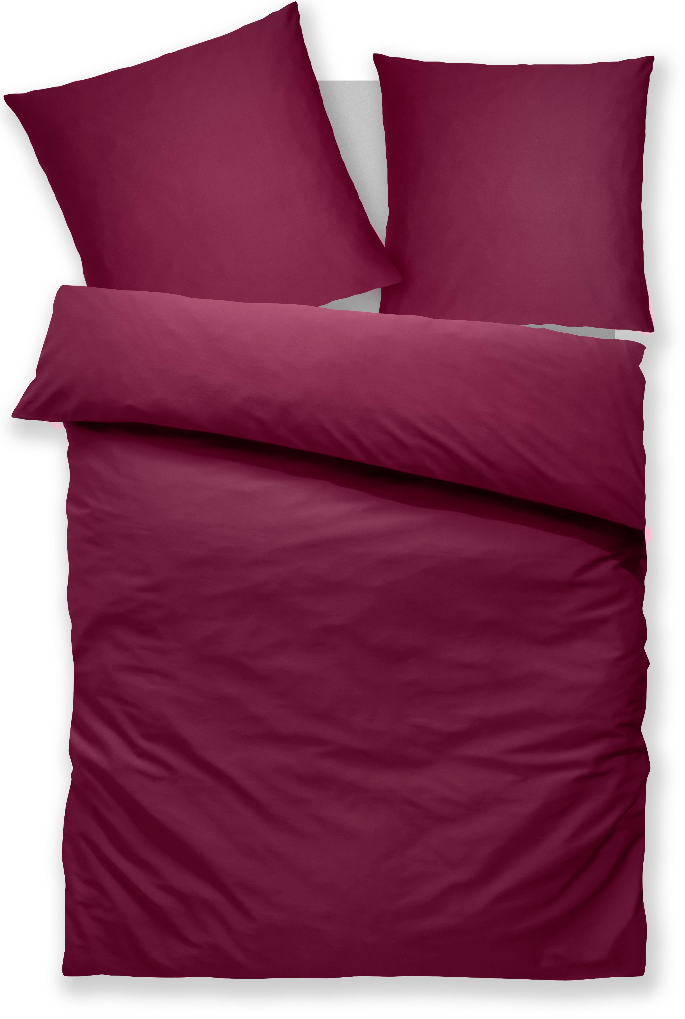 OTTO home Bettwäsche LUISA in Gr. 135x200, 155x220 u.a. Bettwäsche-Set mit Baumwolle, Satin (TC 300), 2 teilig, 4 Qualitäten für dein perfektes Schlafgefühl (vo – Bild 2 von 5