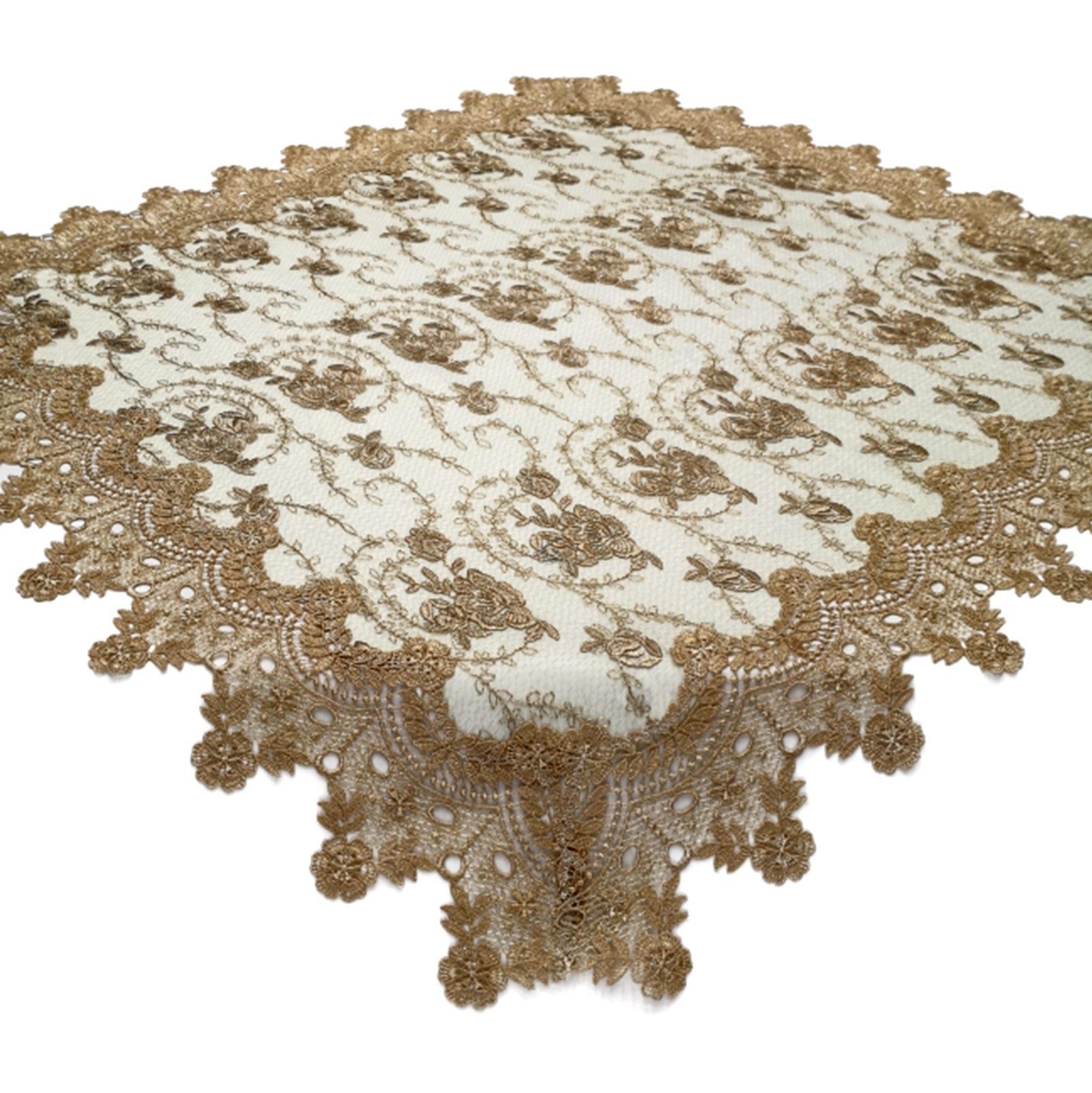 Brilliant Tischdecke / Spitzendecke / 85x85cm Eckig