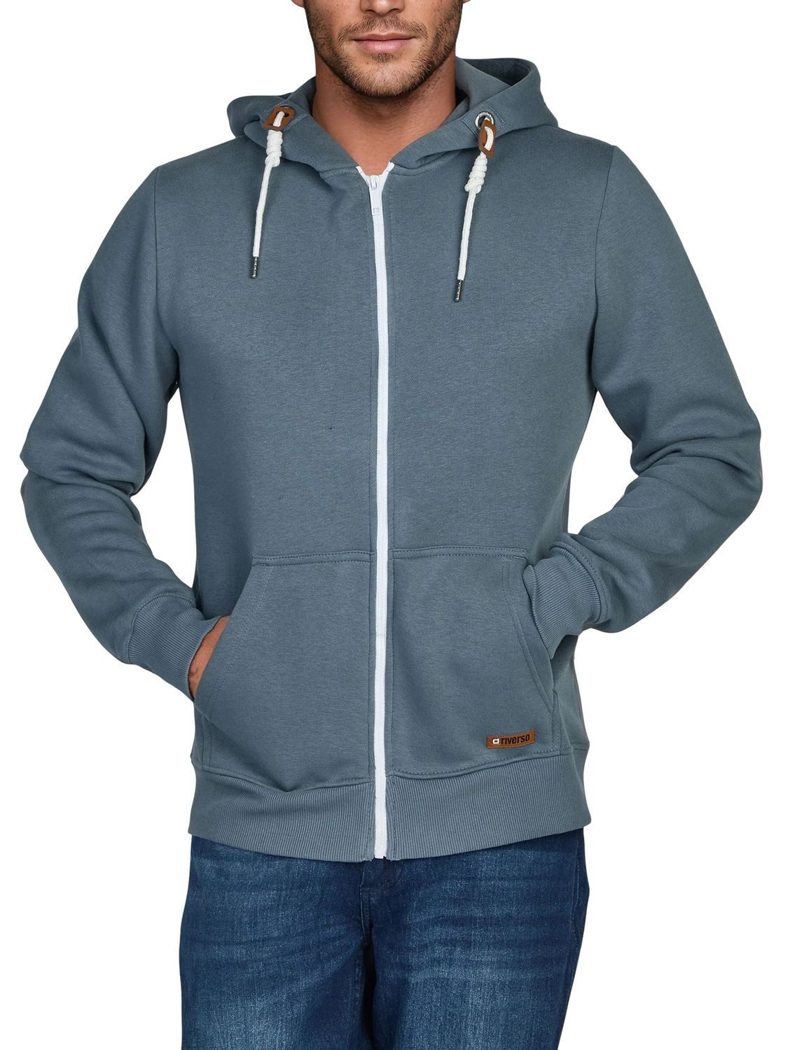 riverso Kapuzensweatjacke Herren Sweatjacke RIVThilo Regular Fit Hoodie
