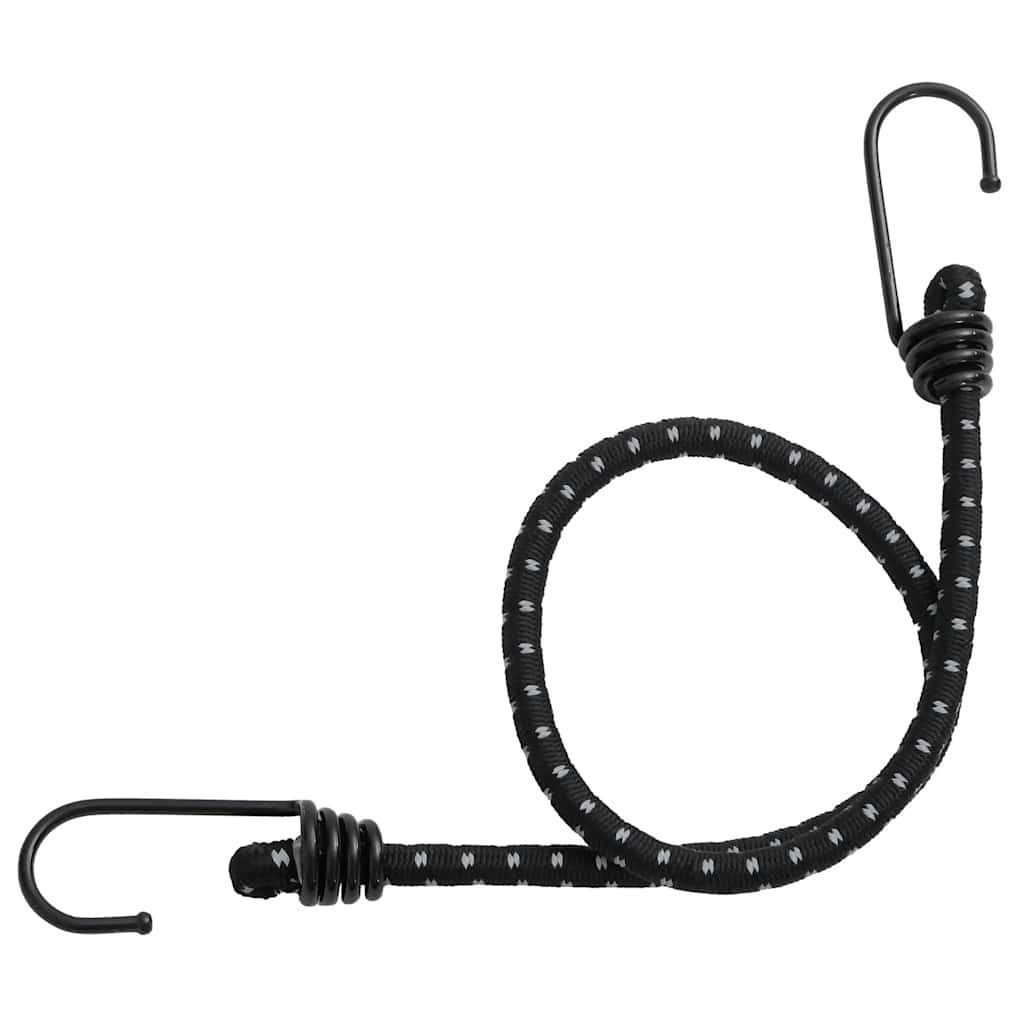 vidaXL LED-Sicherheitsband Gummiseile Reflektierend mit Haken 50 Stk. 46 cm, (50 St)