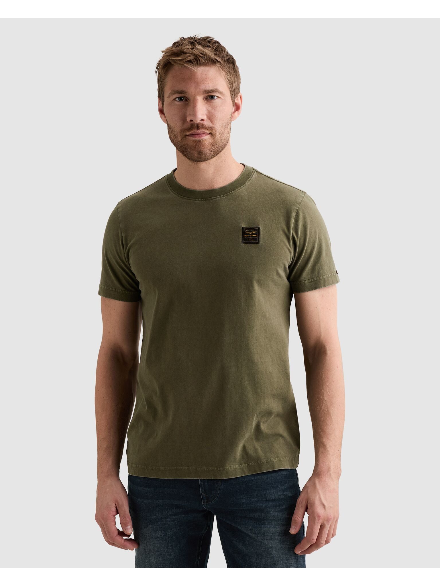 PME LEGEND T-Shirt Washed garment dye- gefärbt