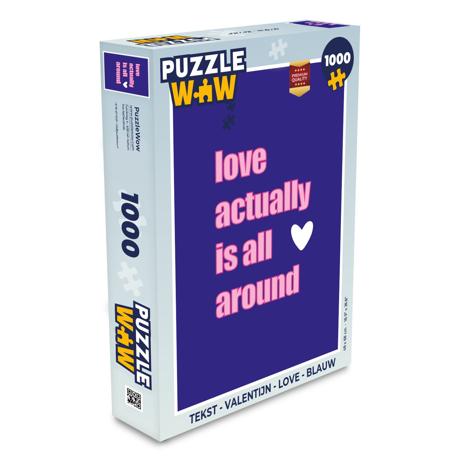 Puzzle Text - Valentinstag - Liebe - Blau