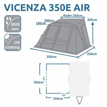 yourGEAR Vorzelt your GEAR Vicenza 350E AIR - aufblasbares Vorzelt 350 x 250 cm, Personen: 0