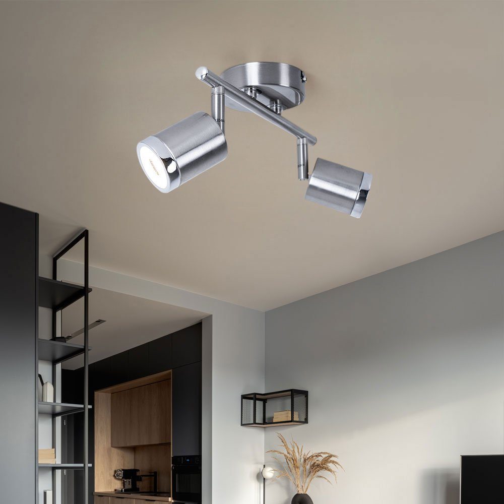 WOFI LED Deckenleuchte, LED-Leuchtmittel fest verbaut, Warmweiß, 8 Watt LED Decken Balken Spot Strahler beweglich Leuchte Lampe