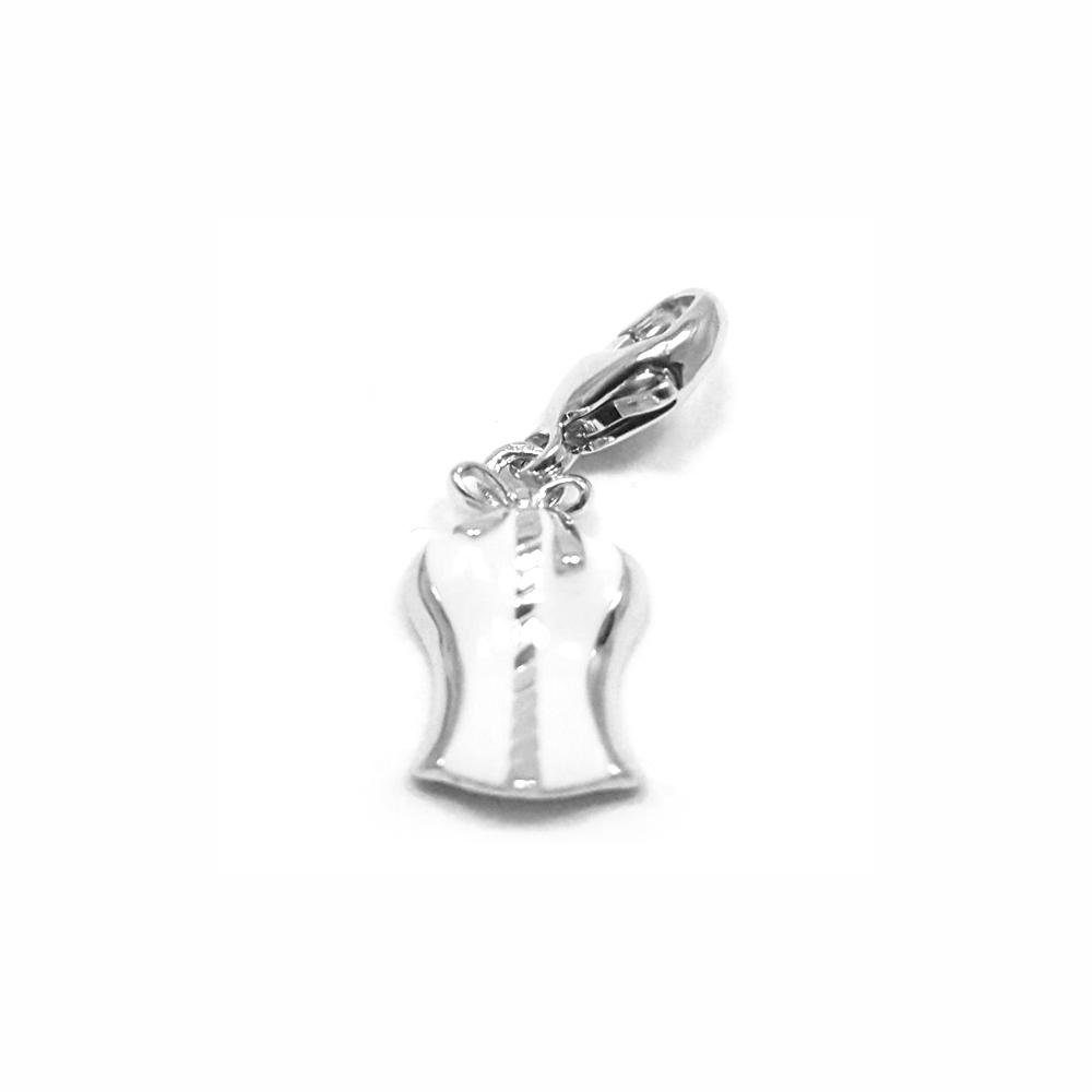 TI SENTO - Milano Edelstahlkette Halskette-Anhänger Charm Damen Modeschmuck Ti Sento 8171SI 2 cm Silber