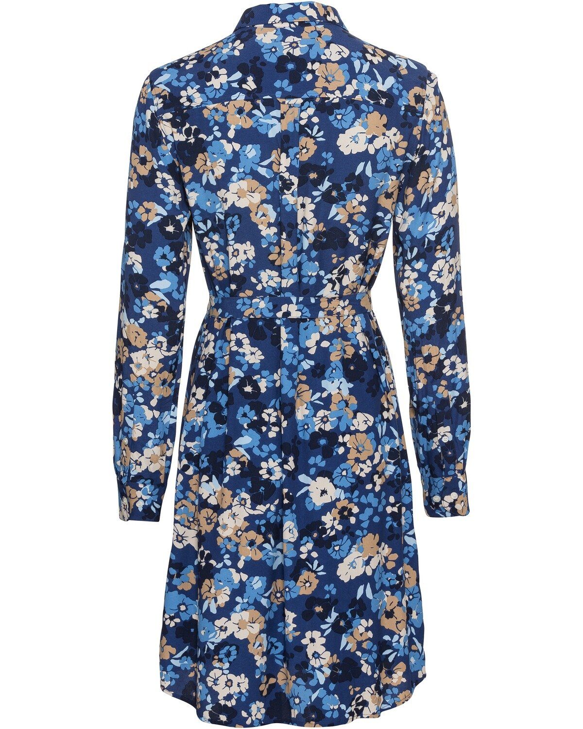 Gant Blau mit Blumen-Print Hemdblusenkleid Kleid