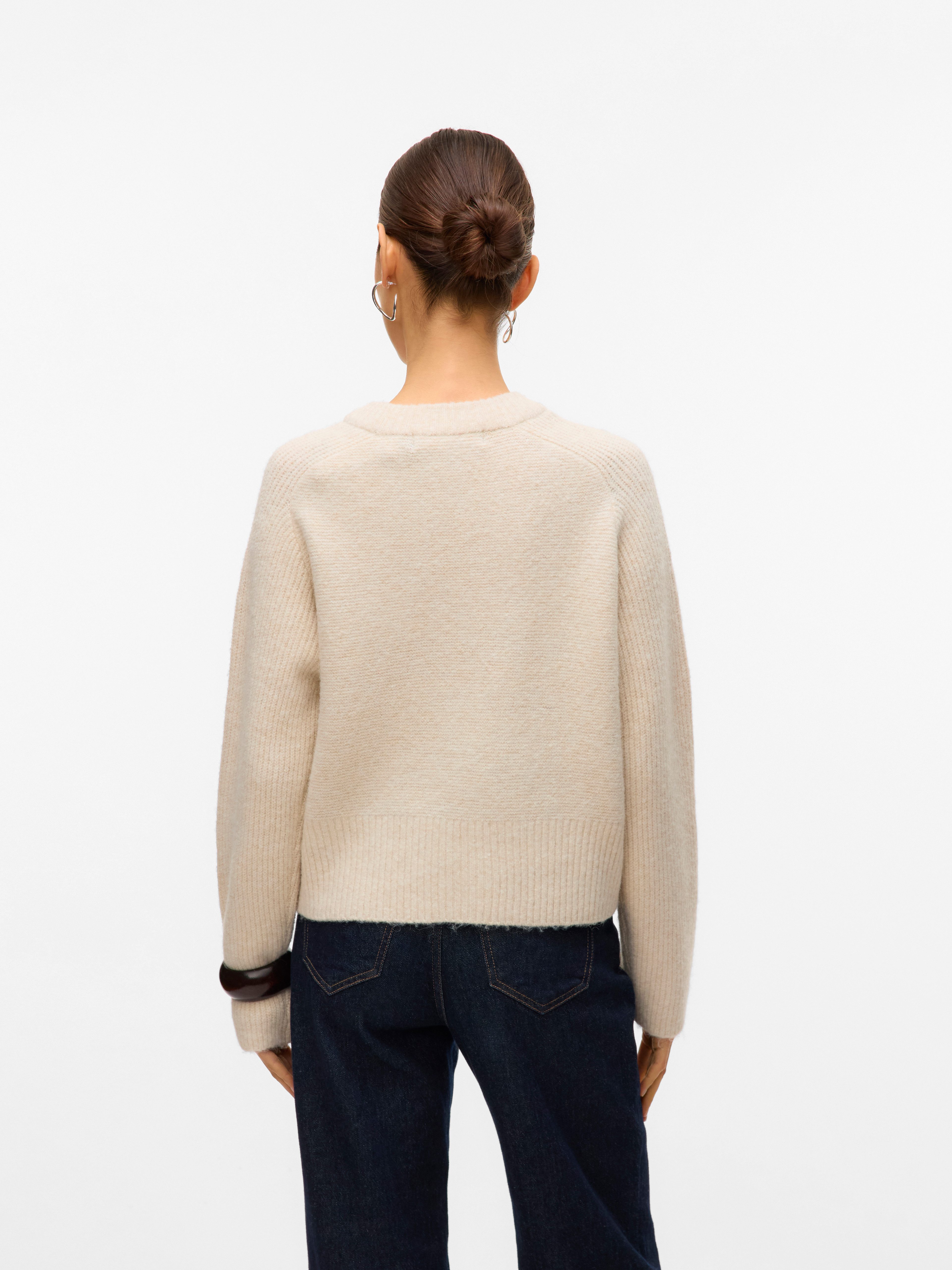 Vero Moda Strickpullover VMBANG LS O-NECK PULLOVER BOO