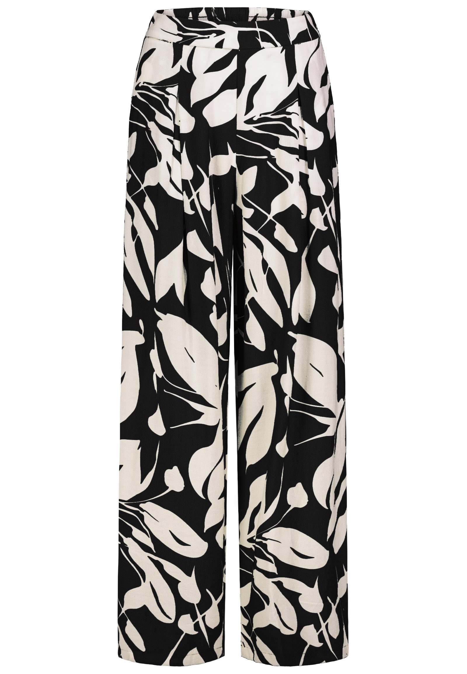 SUBLEVEL Chinos Damen Luftige Sommerhose Freizeit Weit geschnitten Stoff Palazzo-Hose