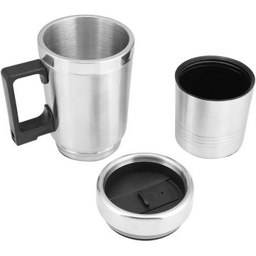 GelldG Wasserkocher Auto Wasserkocher Edelstahl Reisewasserkocher für Tee Kaffee(12V)