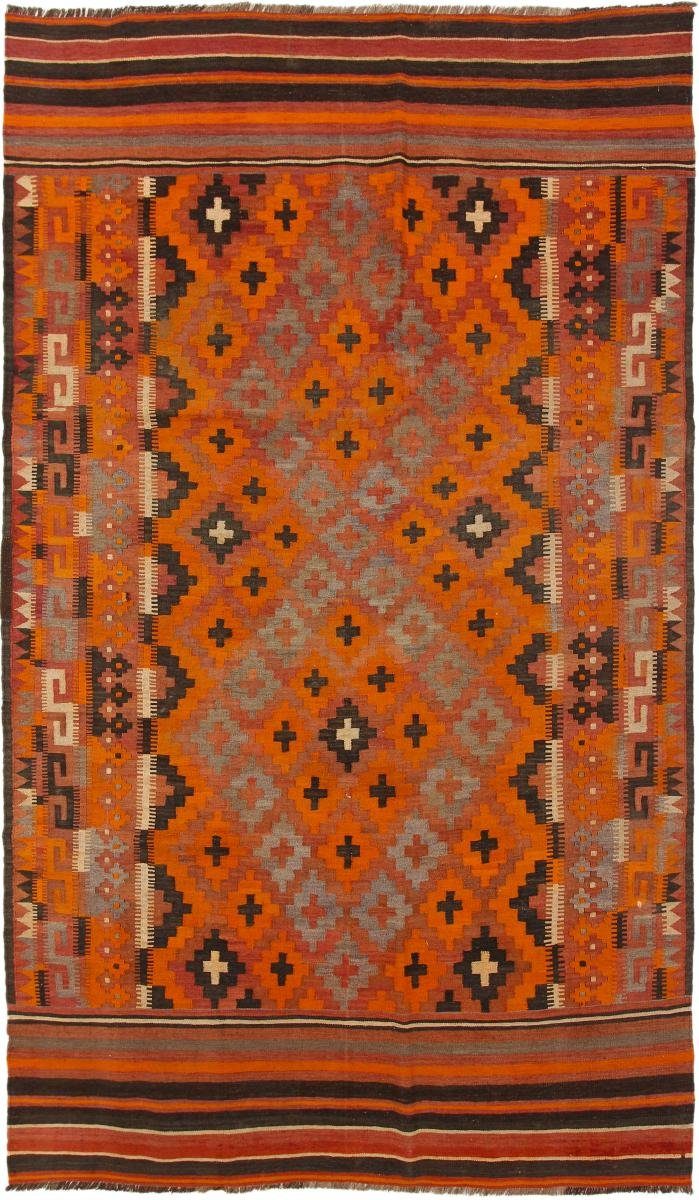 Orientteppich Kelim Afghan Antik 197x332 Handgewebter Orientteppich, Nain Trading, rechteckig, Höhe: 3 mm