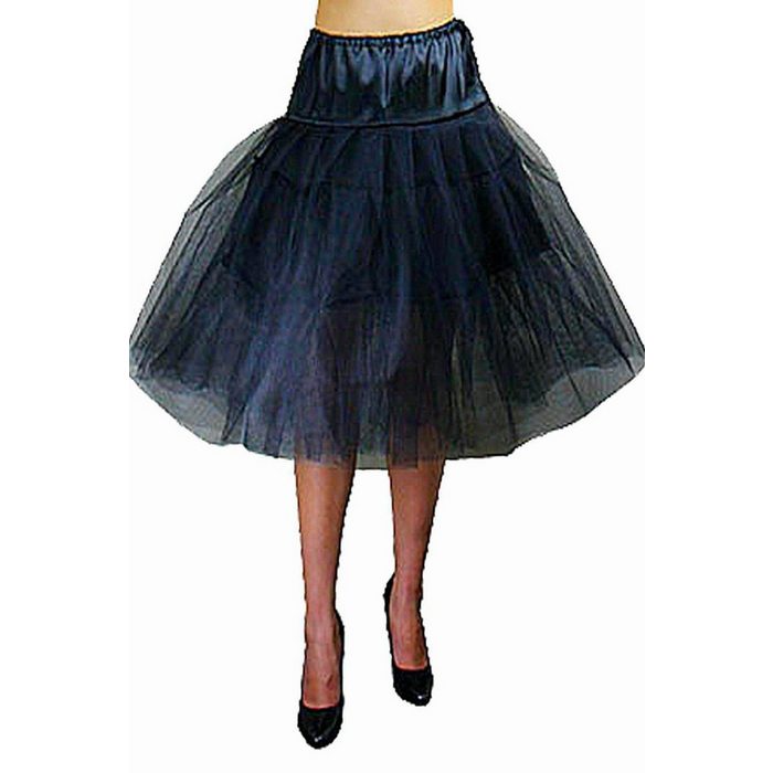 Unterrock Voluminöser 2-lagiger Petticoat Rock aus Tüll für Rockabilly Kleider