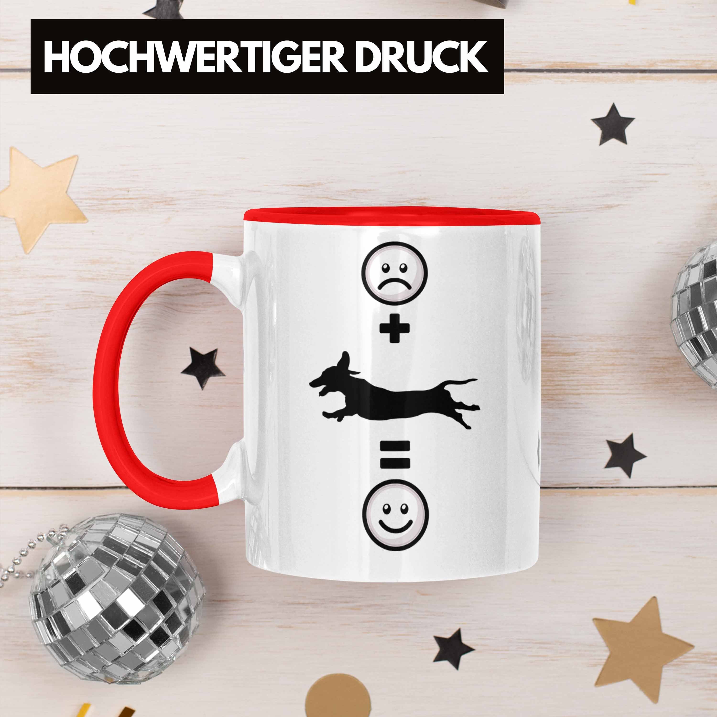 Tasse Geschenk Geschenk Lustige Dackel-Mama, Dackel Tasse Trendation Dackelbesitzer für Rot