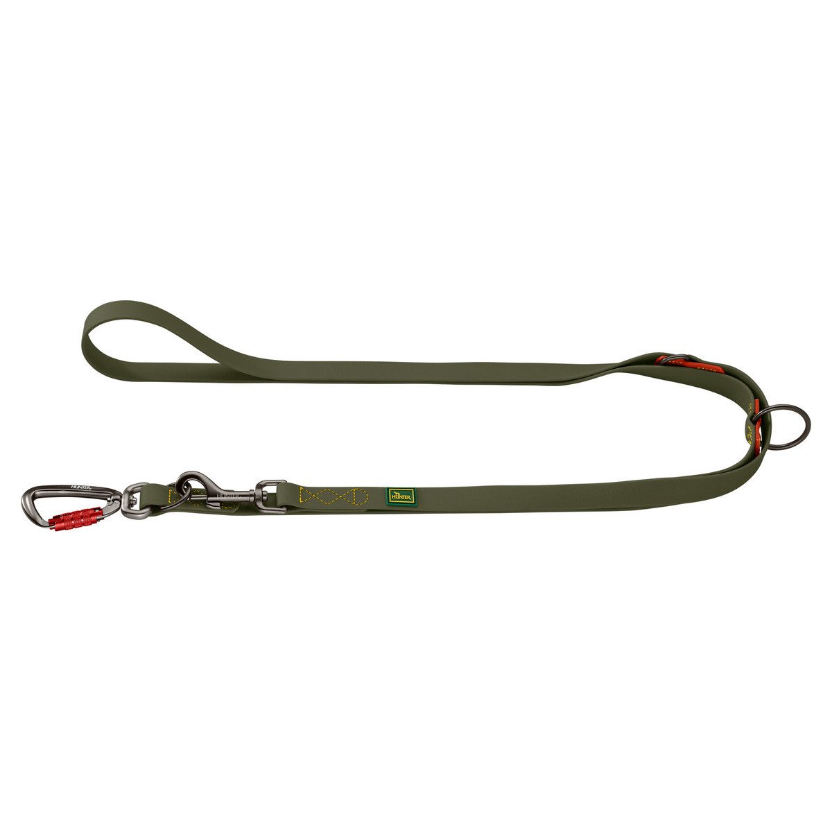 Hundeleine Verstellbare Führleine Havanna grün/orange