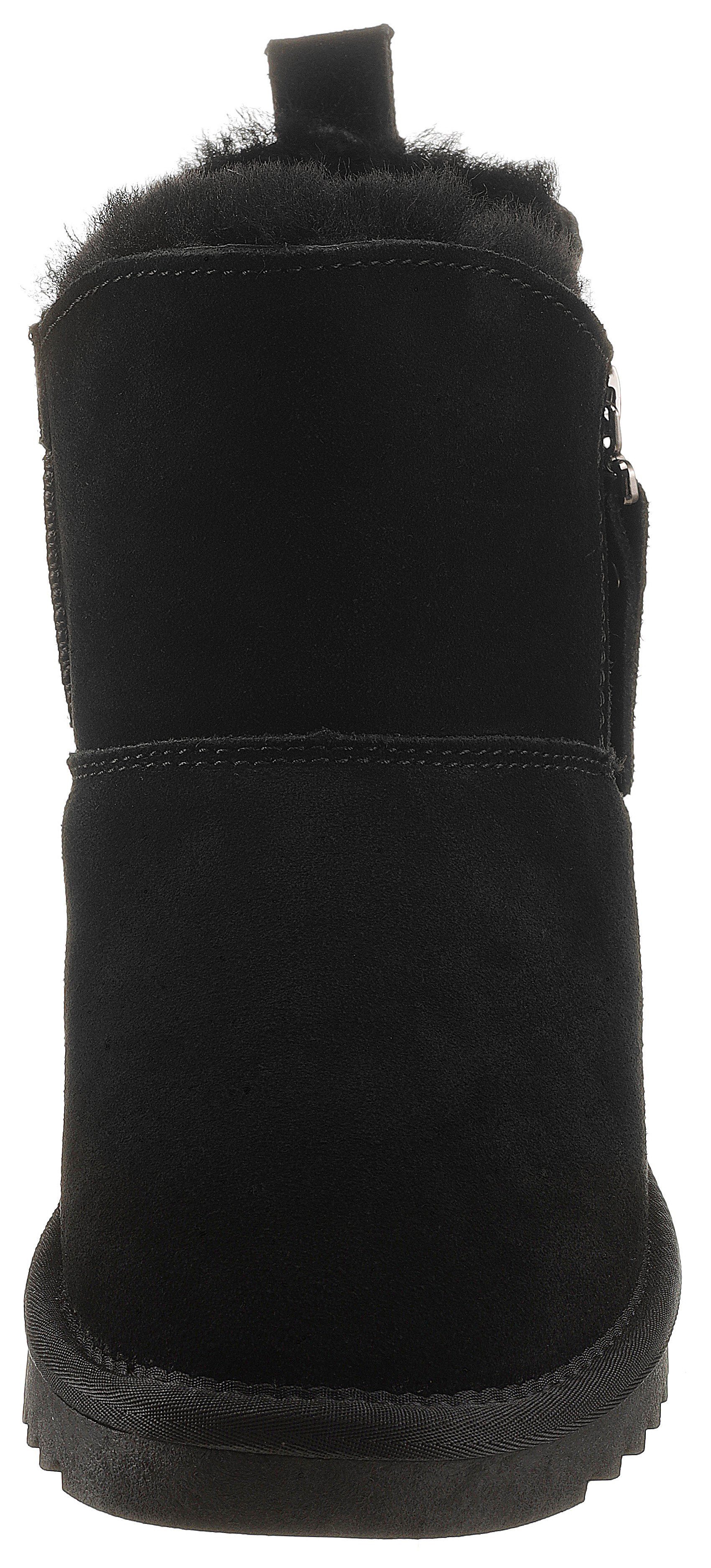 Ara ALASKA Short Zip Winterboots Stiefel aus echtem Lammfell mit Reißverschluss, G-Weite (weit)
