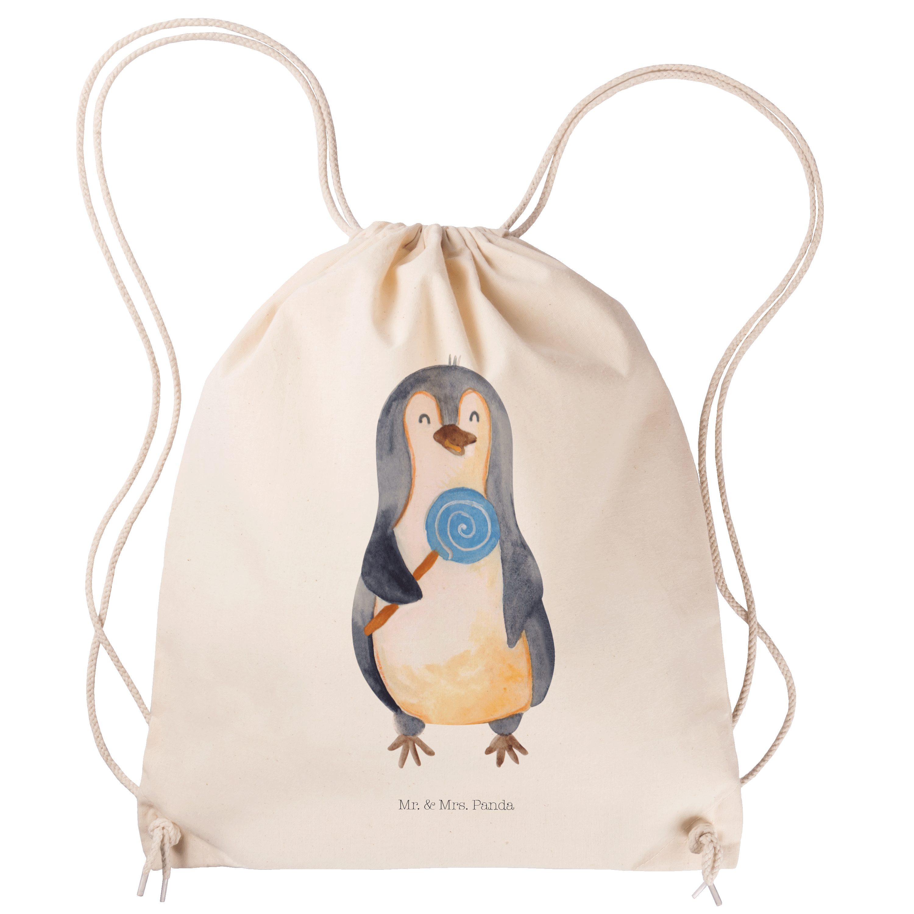 Zeitlich begrenzter Shop Mr. & Mrs. (1-tlg) Transparent - Lolli Pinguin Tasche, Sporttasche, Geschenk, - Sporttasche Panda Turnbeut