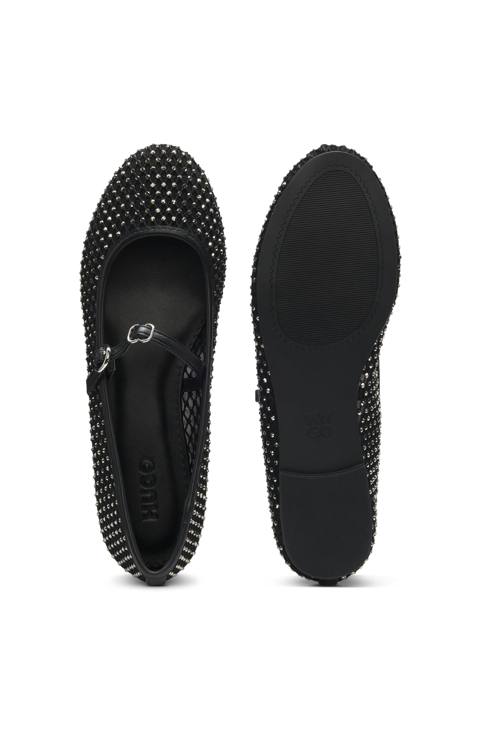 HUGO Riemchenballerina Schlupfschuh, Sommerschuh, Flat, Slipper mit Riemche günstig online kaufen