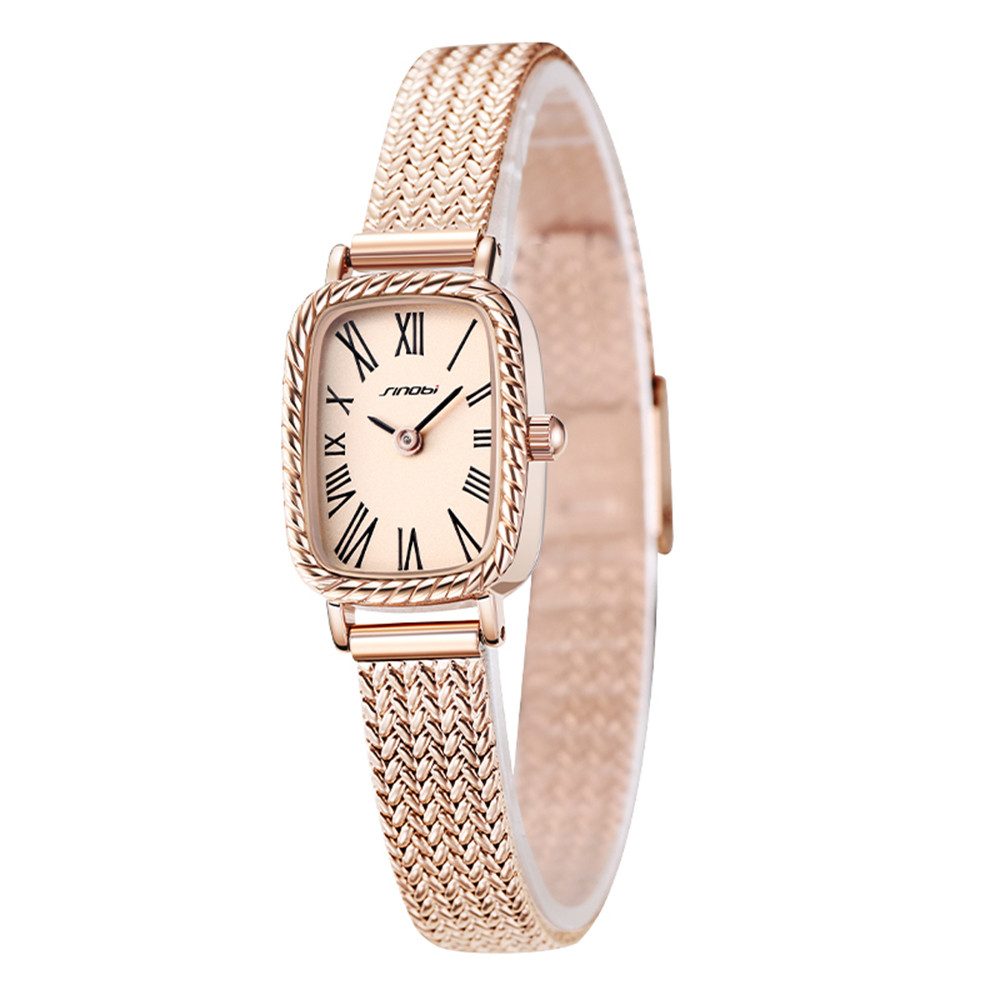 ibettertec Quarzuhr Quarzuhr Armbanduhr Edelstahl Damen günstig online kaufen