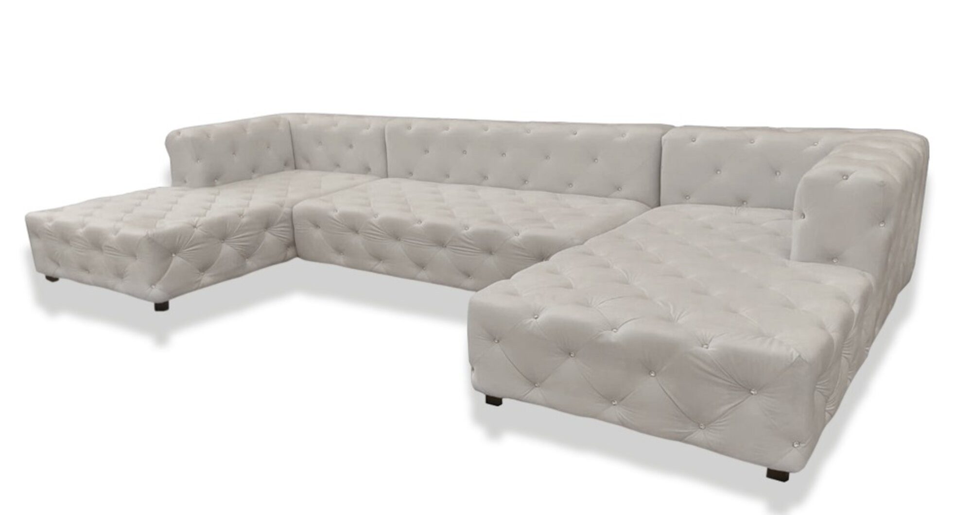 JVmoebel Chesterfield-Sofa Designer Wohnlandschaft Chesterfield Sofa Luxus Polster Sofort, 1 Teile, Made in Europa