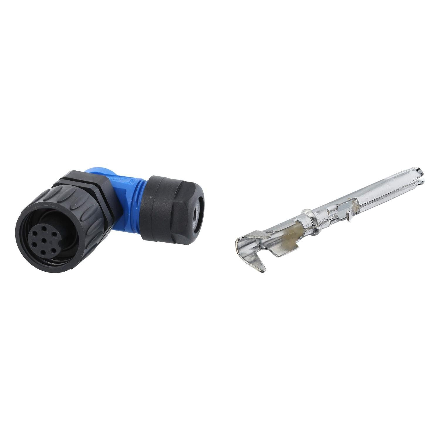 Amphenol Rundstecker Titel:SET-RD24-KBW Kabelsteckverbinder, inkl. Kontakte gewinkelt Buch