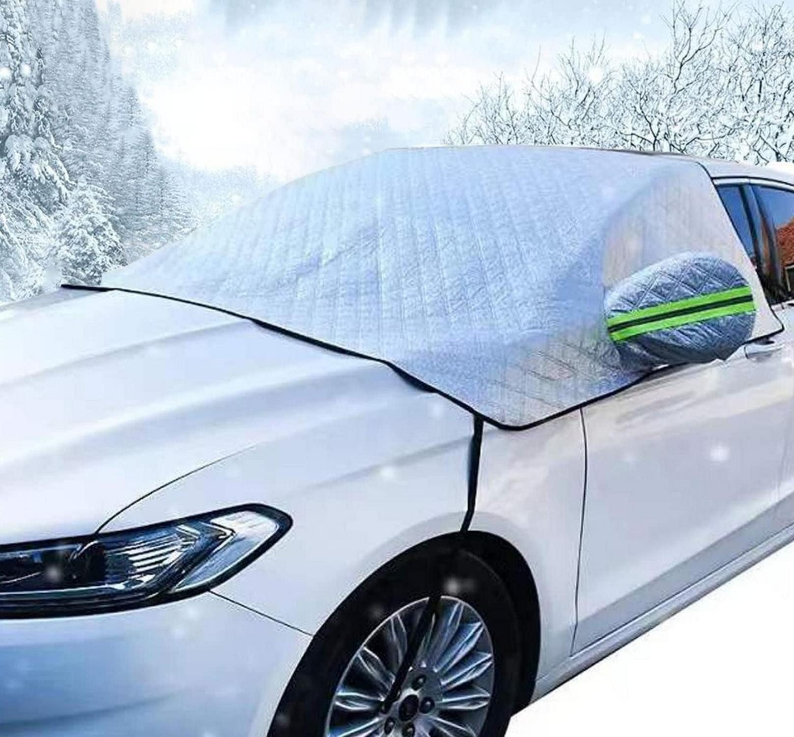 Autoplane Frontscheibenabdeckung Frostschutz Auto Sonnenschutz 230*145cm Silber