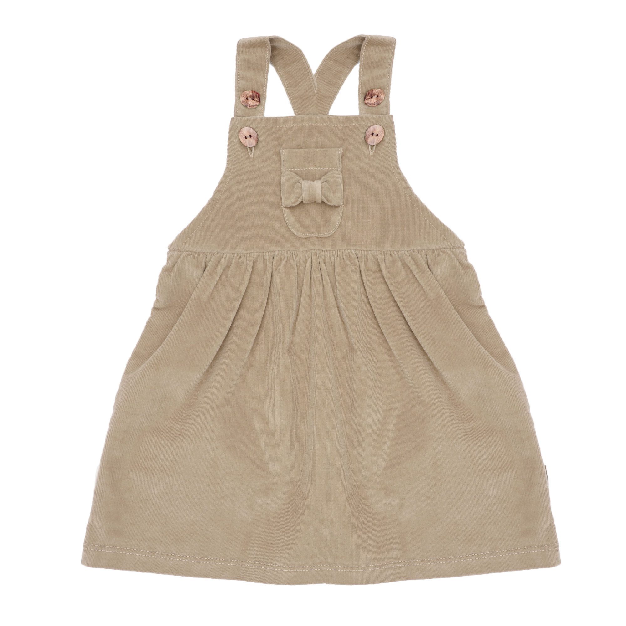 MAXIMO Latzkleid Baumwollmix, Stretch-Cord, mit Trägern, Gummizug, mit Brusttasche
