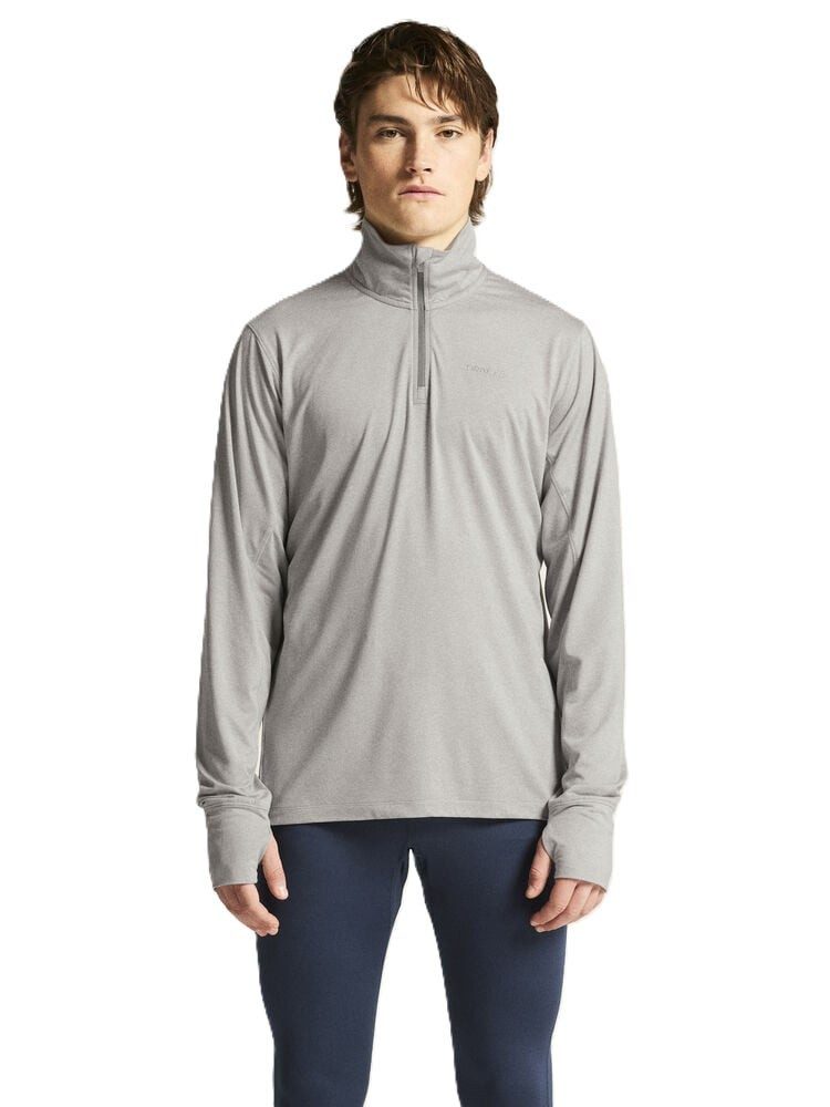 Craft Langarmshirt Flow Half-Zip (leicht, weiches Tragegefühl) grau Herren