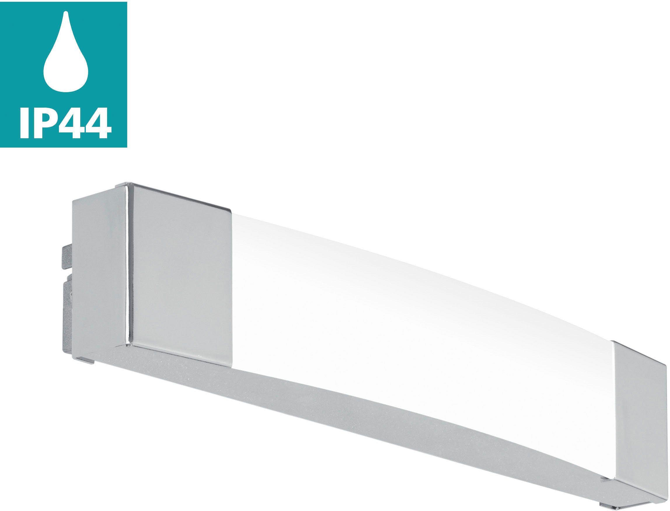 EGLO Spiegelleuchte SIDERNO, LED fest integriert, Neutralweiß, Leuchte für das Bad - spritzwassergeschützt - für Spiegel