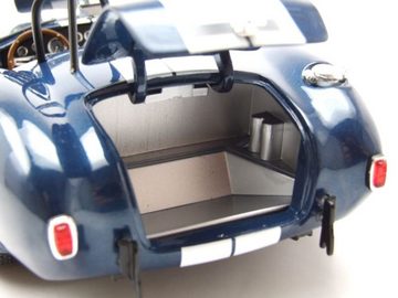 Kyosho Modellauto Shelby Cobra 427 S/C dunkelblau weiß Modellauto 1:18 Kyosho, Maßstab 1:18