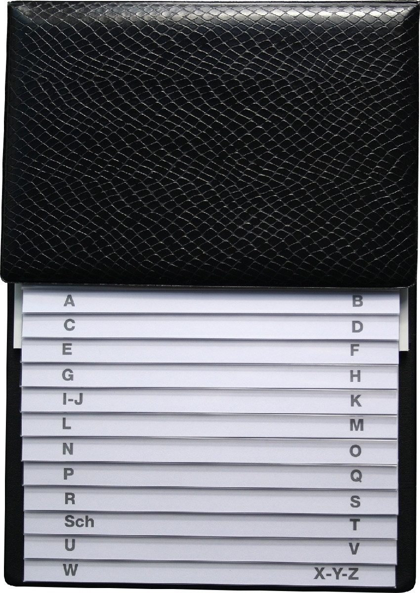 RNK Verlag Tagebuch Telefonklappregister hochwertige Ausführung Kunstleder 160x230x10mm sc